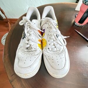 Nike White and Yellow Sneakers